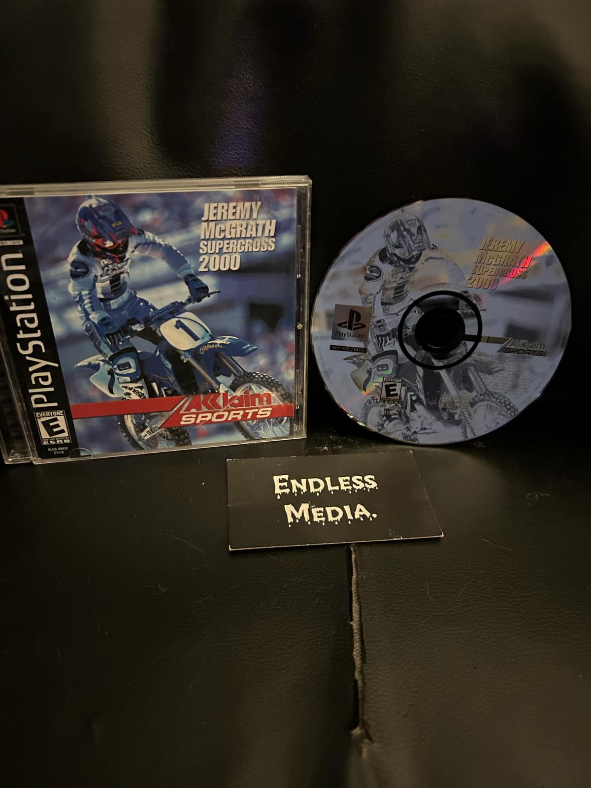 Jeremy McGrath Supercross 2000 Sony Playstation CIB Video Game