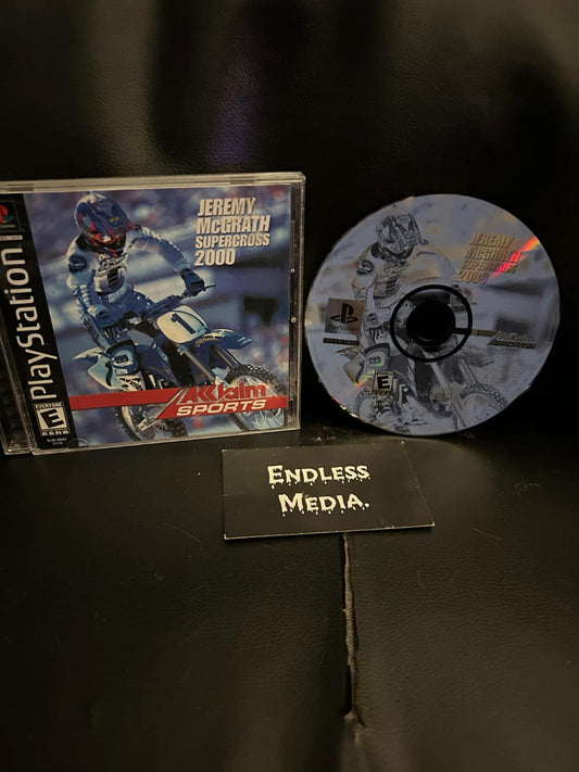 Jeremy McGrath Supercross 2000 Sony Playstation CIB Video Game
