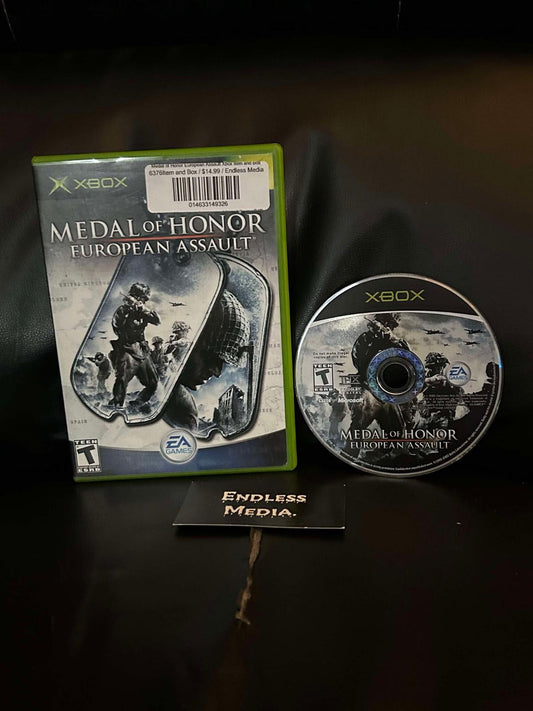 Medal of Honor European Assault Microsoft Xbox Item and Box Video Game