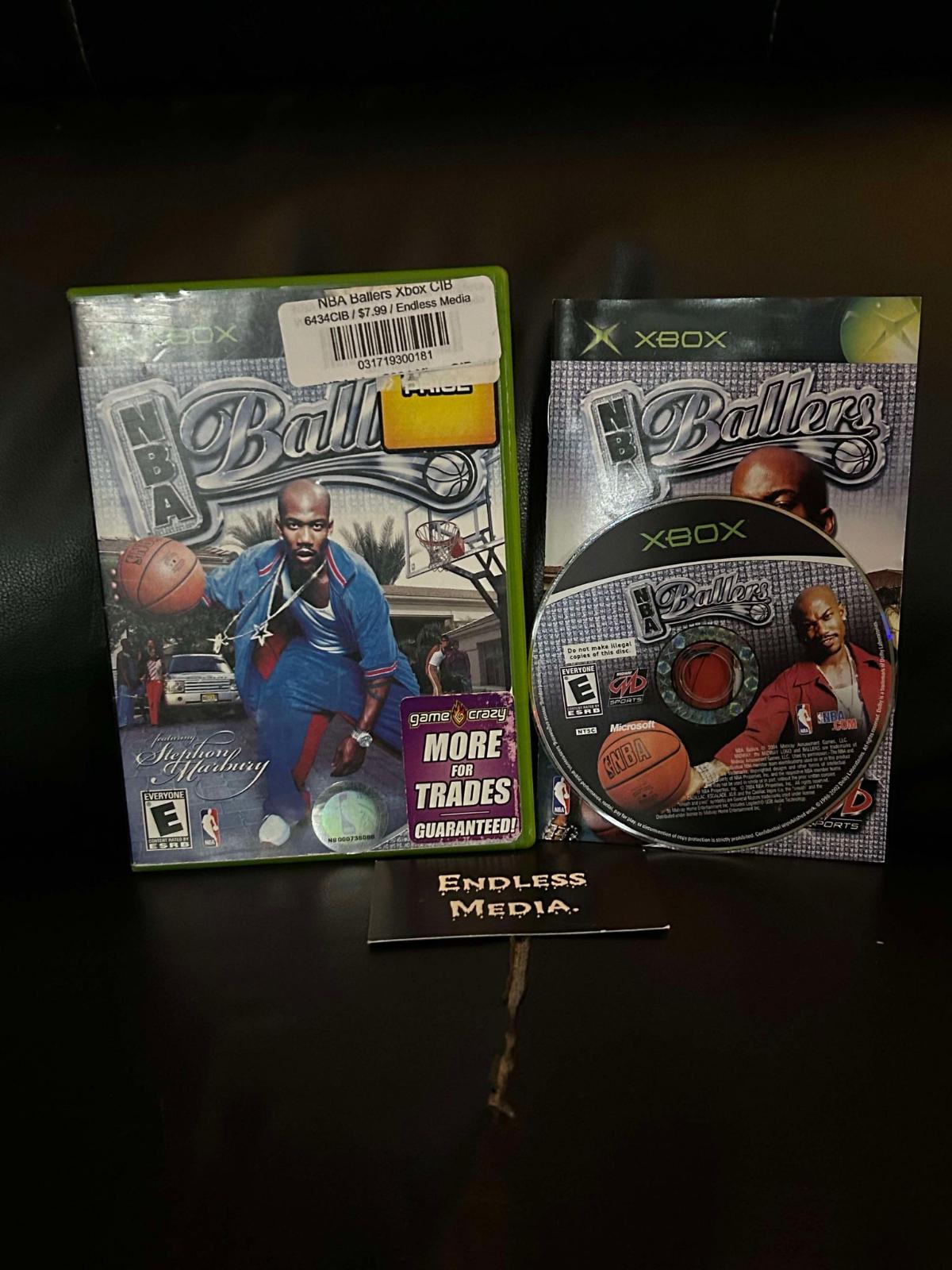 NBA Ballers Microsoft Xbox CIB Video Game