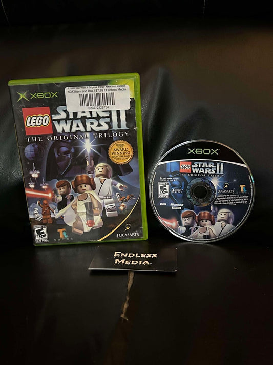 LEGO Star Wars II Original Trilogy Microsoft Xbox Item and Box Video Game