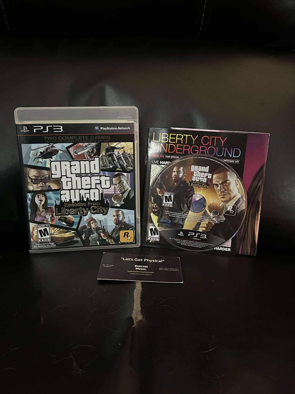 Grand Theft Auto: Episodes from Liberty City Sony Playstation 3 CIB Video Game