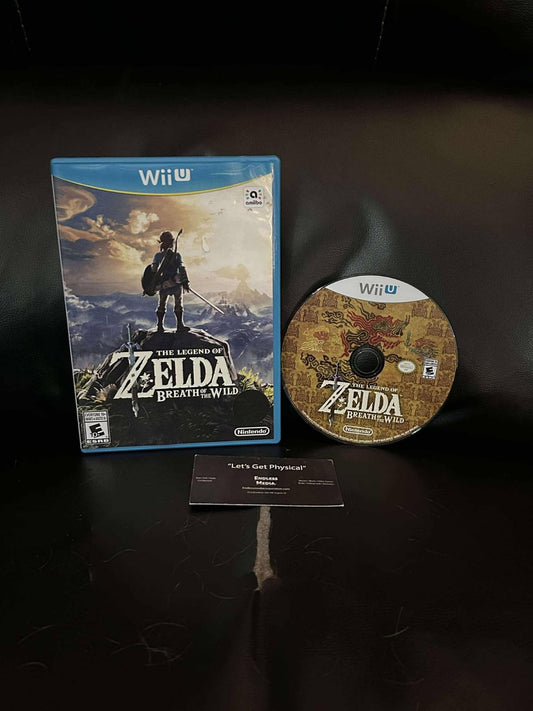 Zelda Breath of the Wild Nintendo Wii U Item and Box Video Game
