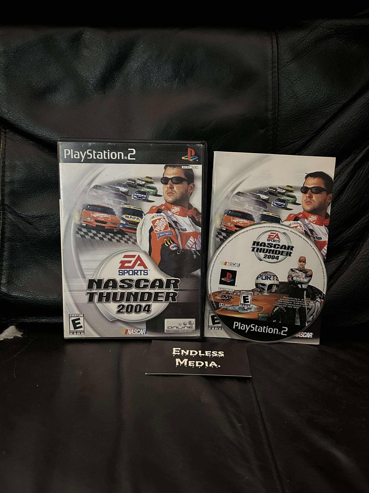 NASCAR Thunder 2004 Sony Playstation 2 CIB Video Game