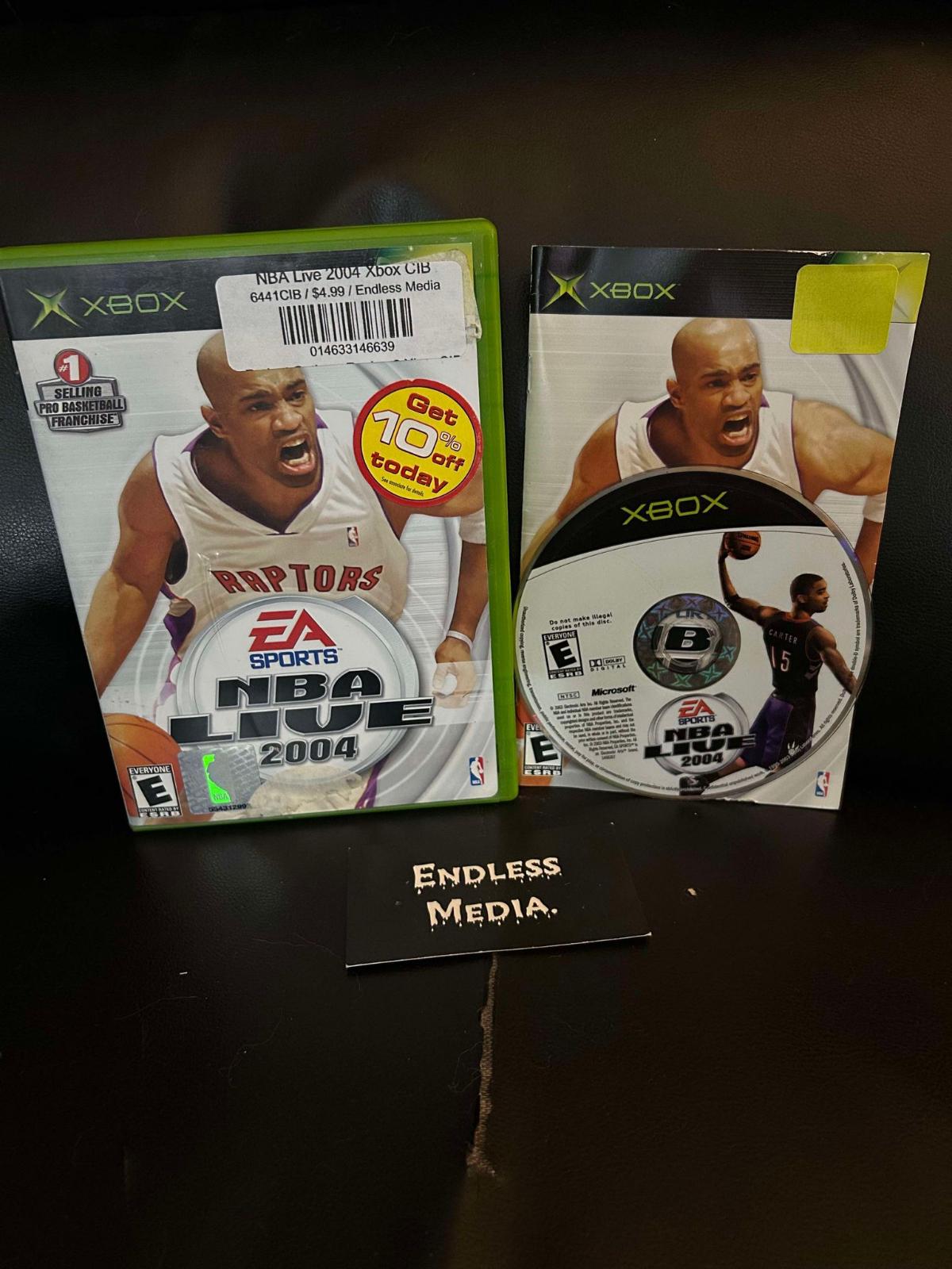 NBA Live 2004 Microsoft Xbox CIB Video Game