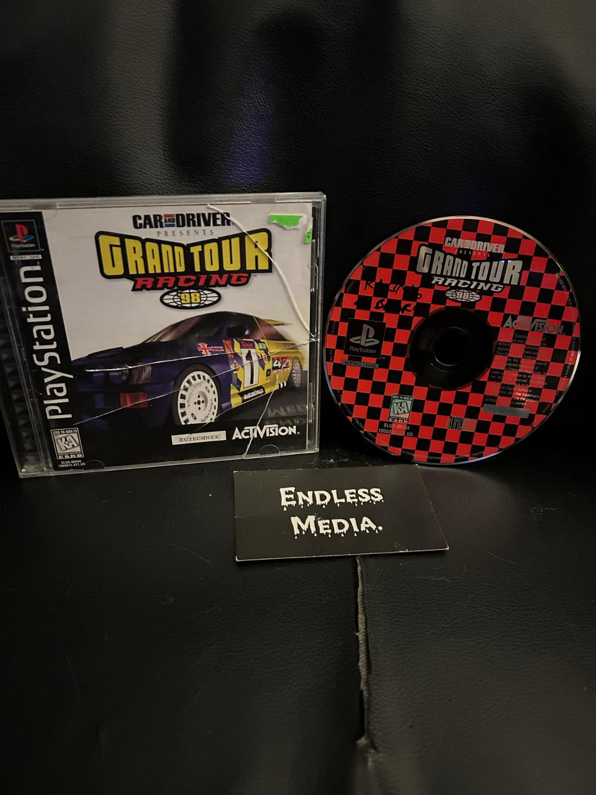 Car and Driver Presents Grand Tour Racing 98 Sony Playstation CIB Video Game