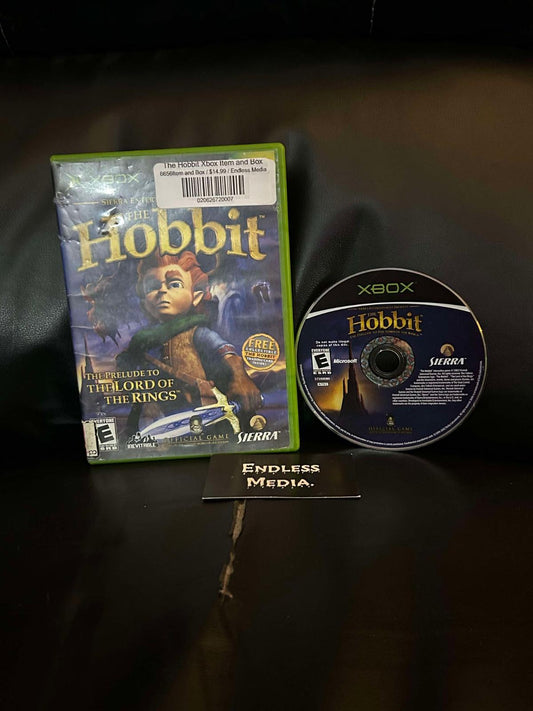 The Hobbit Microsoft Xbox Item and Box Video Game