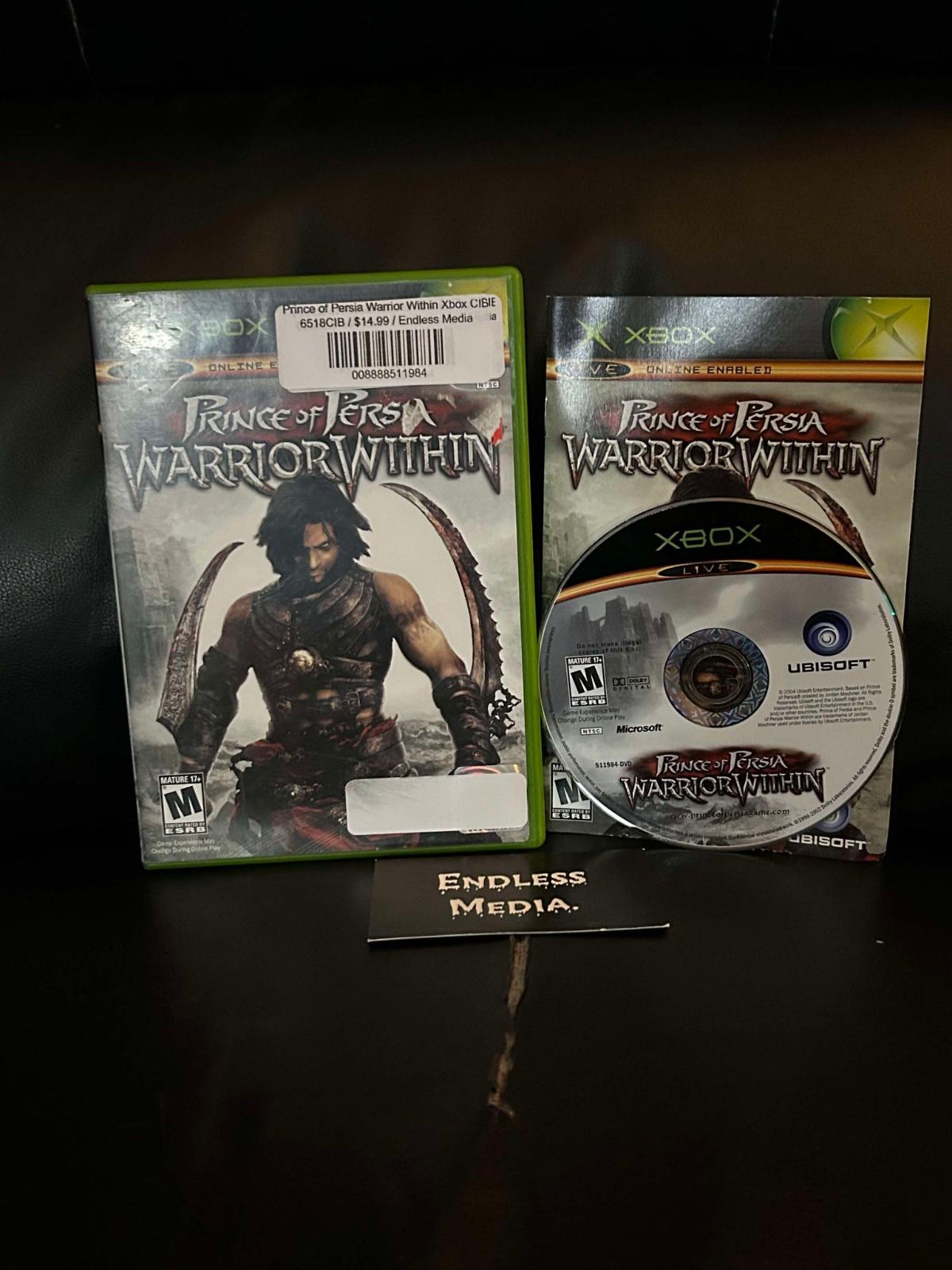 Prince of Persia Warrior Within Microsoft Xbox CIB Video Game