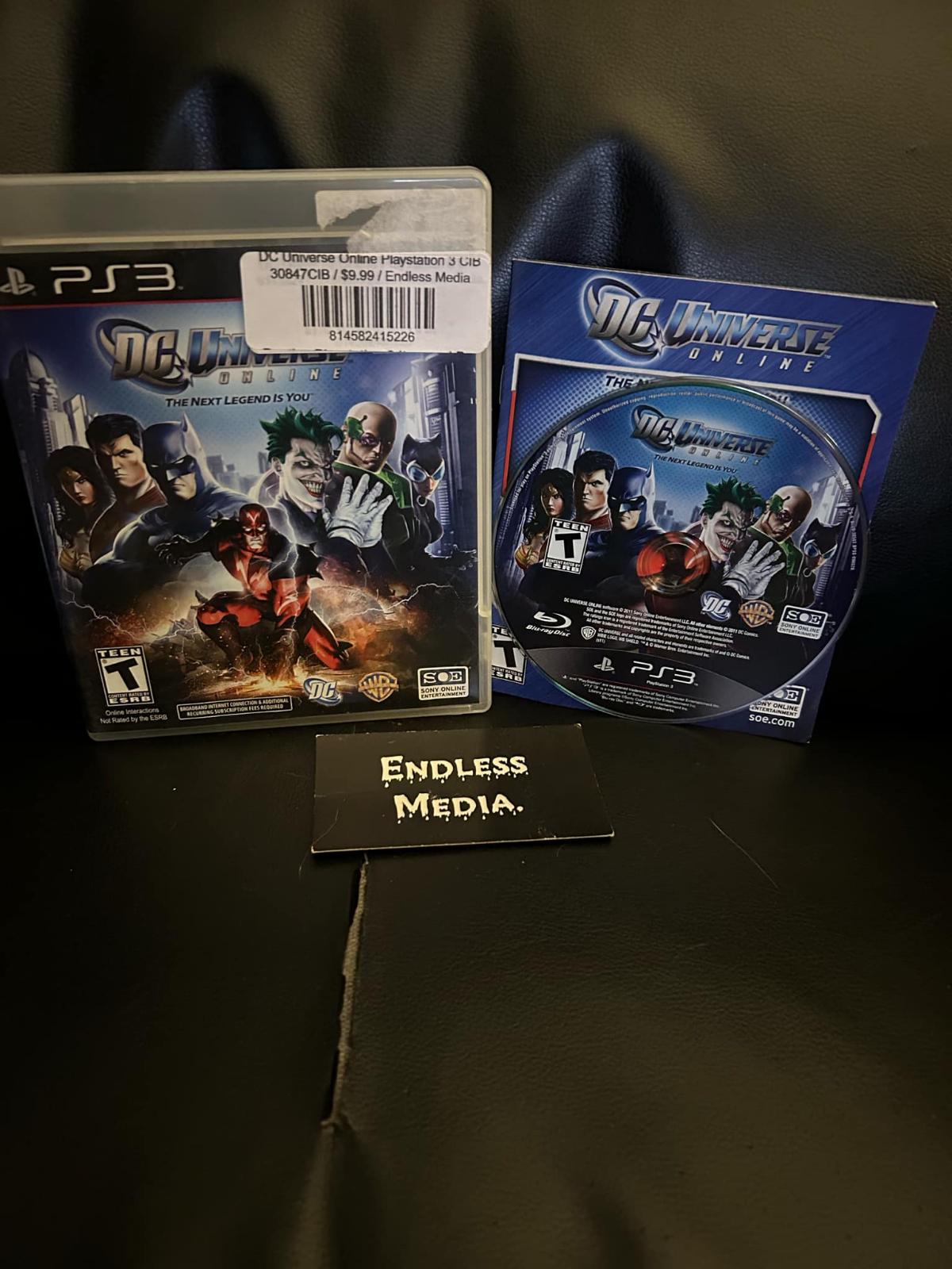 DC Universe Online Sony Playstation 3 CIB Video Game