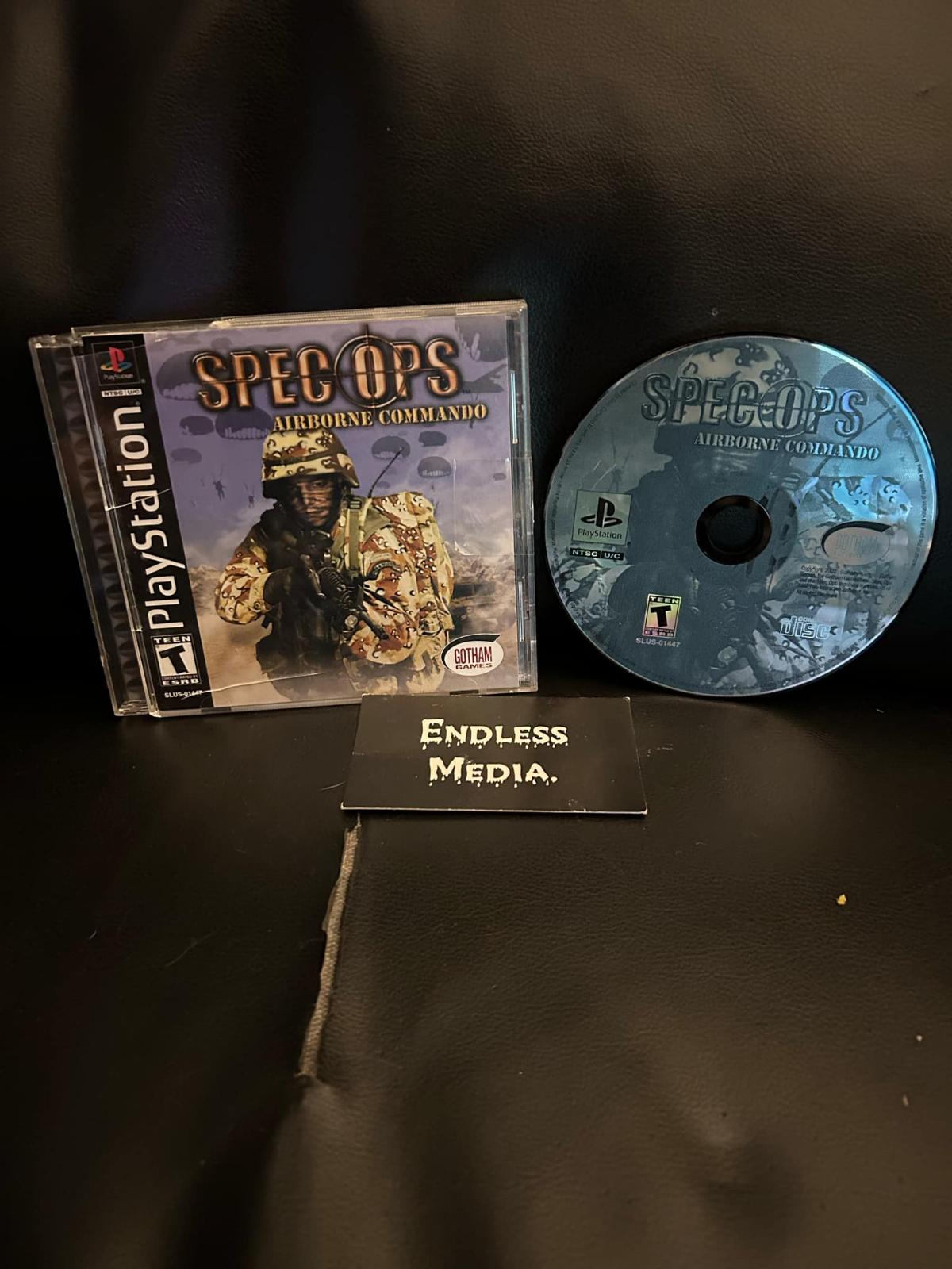 Spec Ops Airborne Commando Sony Playstation CIB Video Game