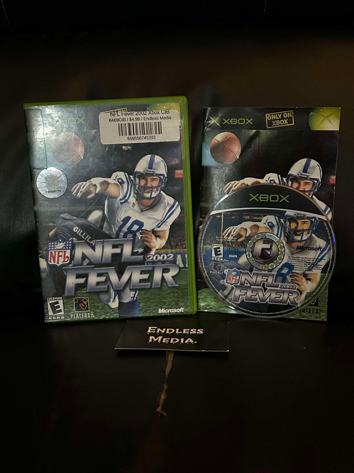 NFL Fever 2002 Microsoft Xbox CIB Video Game