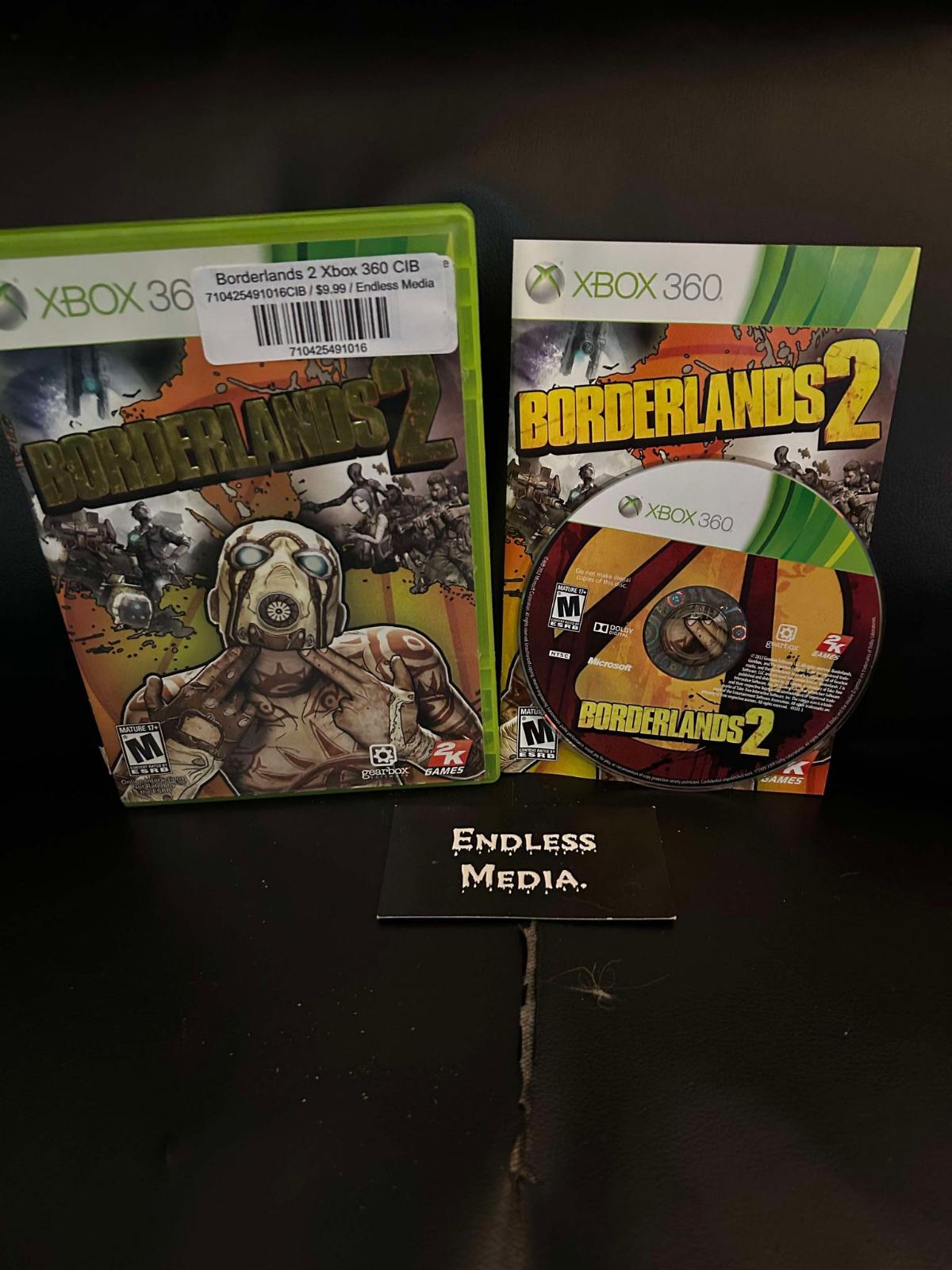 Borderlands 2 Microsoft Xbox 360 CIB Video Game