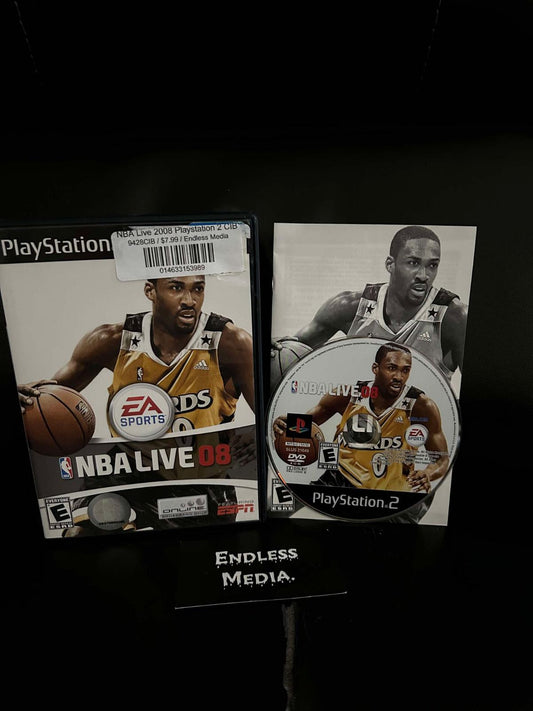 NBA Live 2008 Sony Playstation 2 CIB Video Game