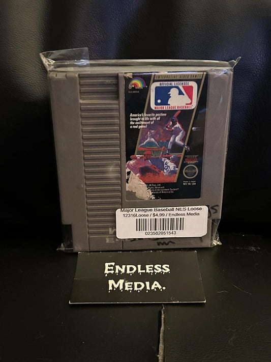 Major League Baseball NES NES Loose Video Game