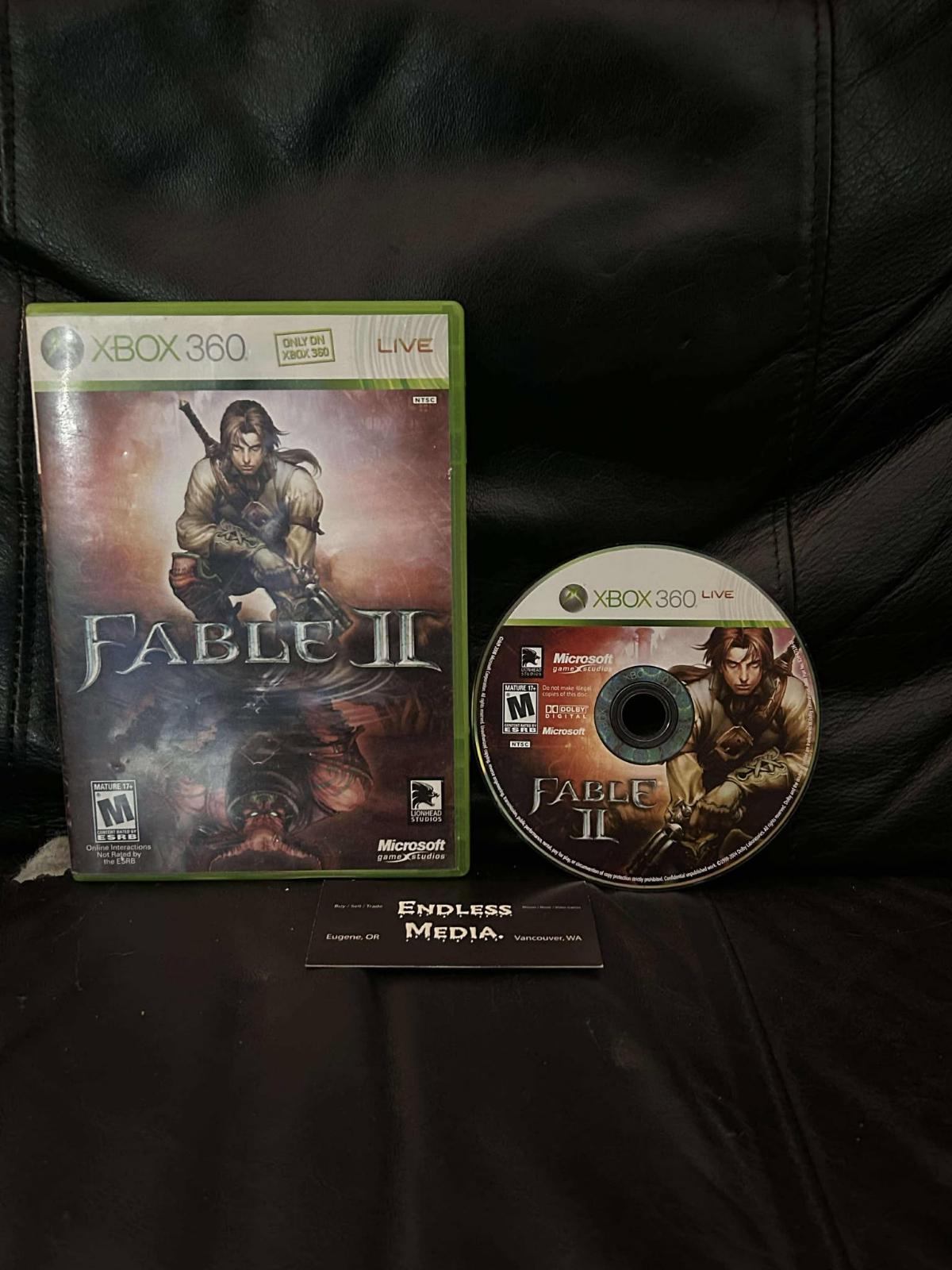 Fable II Microsoft Xbox 360 Item and Box Video Game