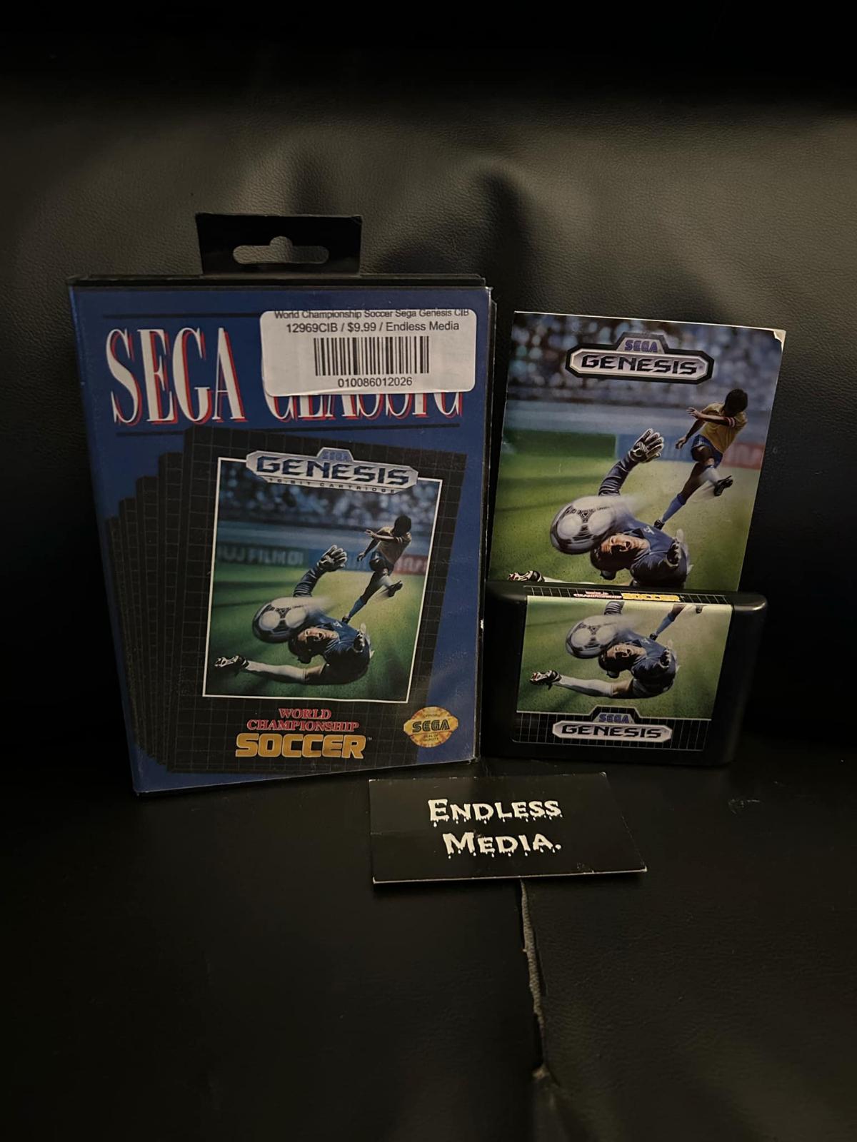World Championship Soccer Sega Sega Genesis CIB Video Game