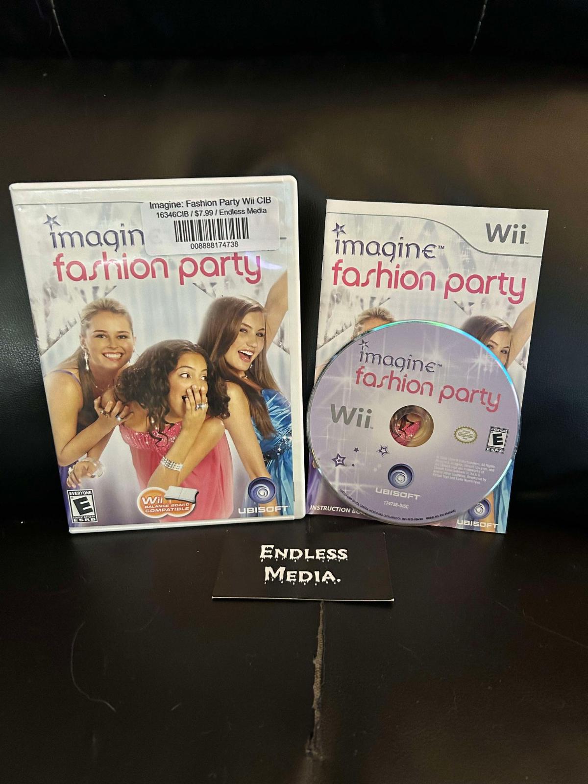 Imagine: Fashion Party Nintendo Wii CIB Video Game