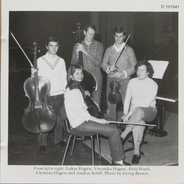 Franz Schubert — András Schiff, Hagen Quartett, Alois Posch : Trout Quintet (CD, Album, Club, RE)