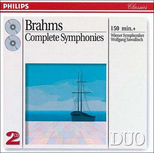 Johannes Brahms - Wiener Symphoniker / Wolfgang Sawallisch : Complete Symphonies (2xCD, Comp, RM)