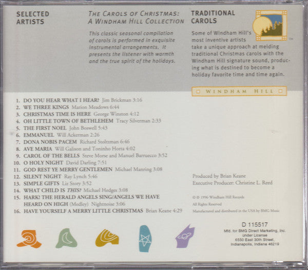 Various : The Carols Of Christmas: A Windham Hill Collection (CD, Album, Comp, Club)
