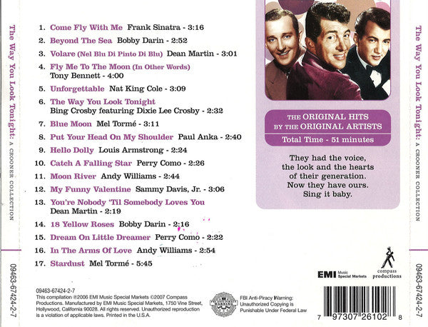 Various : The Way You Look Tonight: A Crooner Collection (CD, Comp)