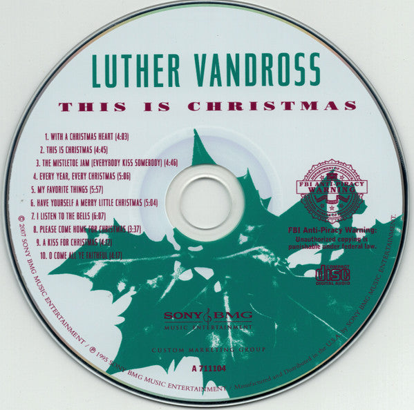 Luther Vandross : This Is Christmas (CD, Album, RE)