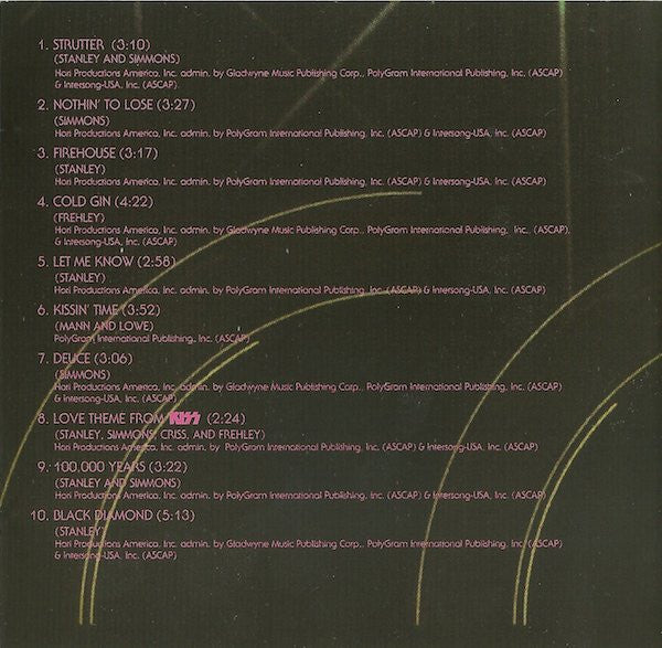 KISS : Kiss (CD, Album, RE, RM)