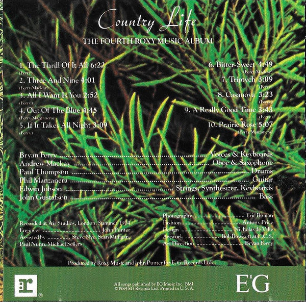 Roxy Music : Country Life (CD, Album, RE, Spe)