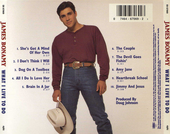 James Bonamy : What I Live To Do (CD, Album)