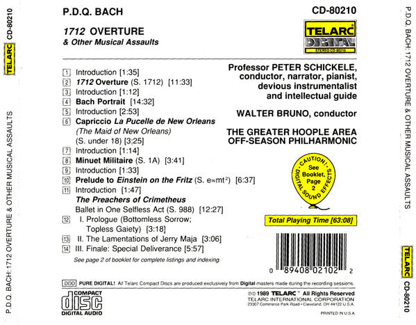P.D.Q. Bach : 1712 Overture & Other Musical Assaults (CD, Album)