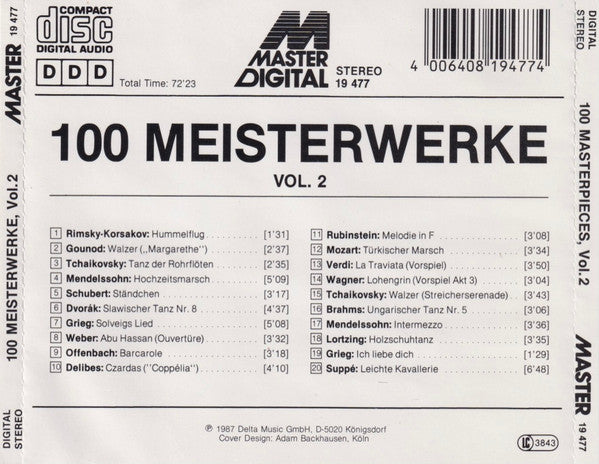 Various : 100 Meisterwerke Der Klassischen Musik - Vol.2 (CD, Comp)