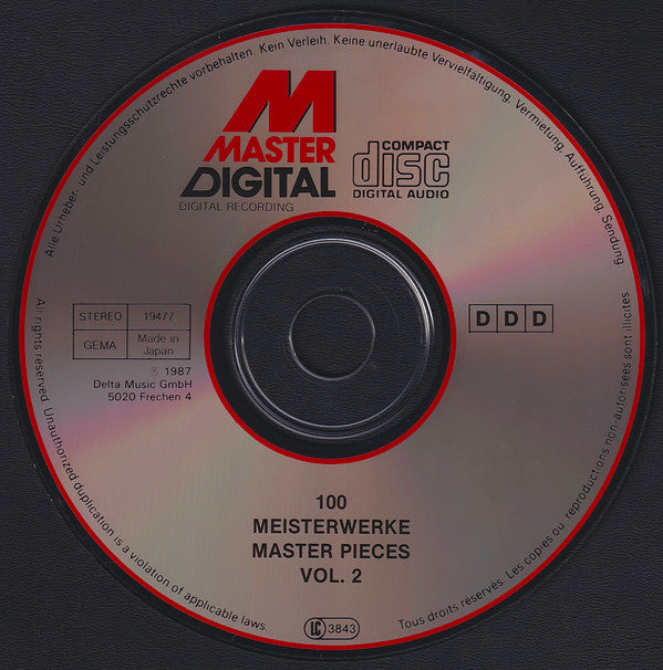 Various : 100 Meisterwerke Der Klassischen Musik - Vol.2 (CD, Comp)