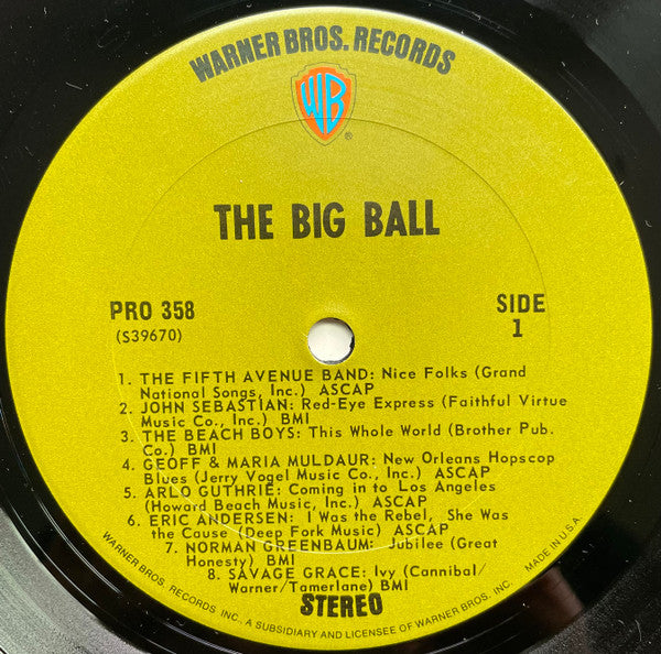 Various : The Big Ball (2xLP, Comp, MP, M/Print, Smplr, San)