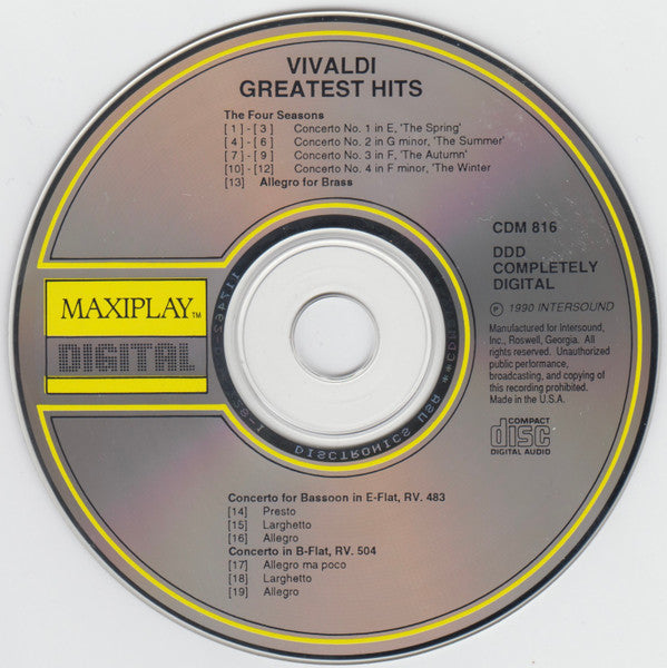 Antonio Vivaldi : Greatest Hits (CD)