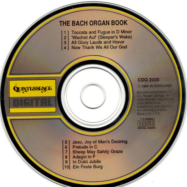 Johann Sebastian Bach, Philip Brunelle : The Bach Organ Book (CD, Album, RE)