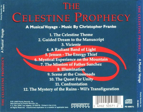 Christopher Franke : The Celestine Prophecy (A Musical Voyage) (CD, Album)