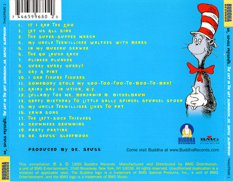 Dr. Seuss : Dr. Seuss Presents...If I Ran The Zoo / The Cat In The Hat Songbook / Dr. Seuss's Sleep Book (CD, Comp, RE)