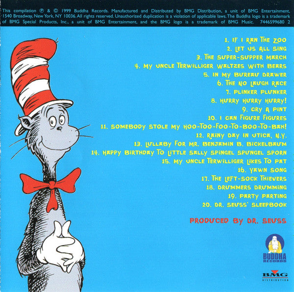 Dr. Seuss : Dr. Seuss Presents...If I Ran The Zoo / The Cat In The Hat Songbook / Dr. Seuss's Sleep Book (CD, Comp, RE)