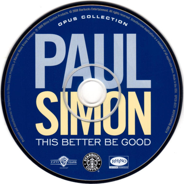Paul Simon : This Better Be Good (CD, Comp)