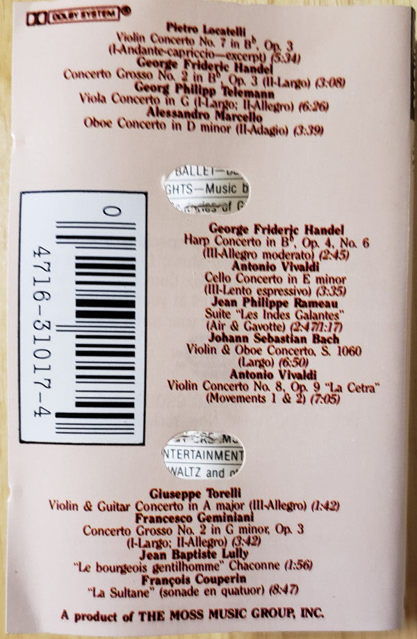 Various - The Sensuous Baroque (Cassette) (VG+) - Endless Media