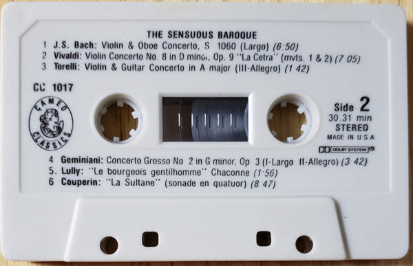 Various - The Sensuous Baroque (Cassette) (VG+) - Endless Media