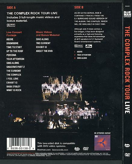 Blue Man Group : The Complex Rock Tour (Live) (DVD-V, D/Sided, NTSC)