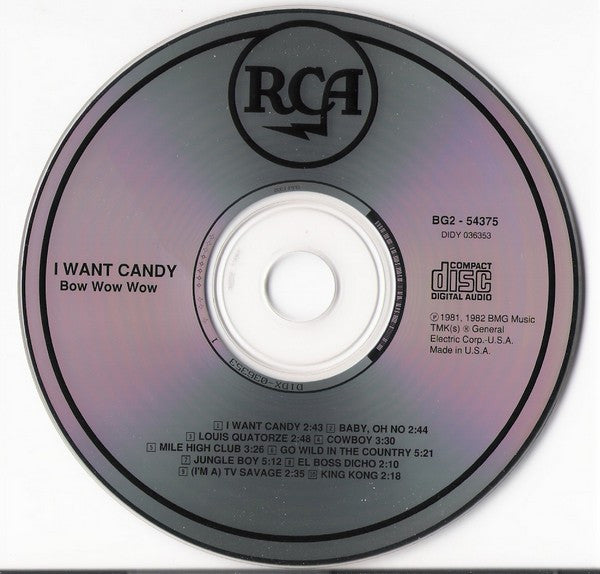 Bow Wow Wow : I Want Candy (CD, Album, RE, RM)