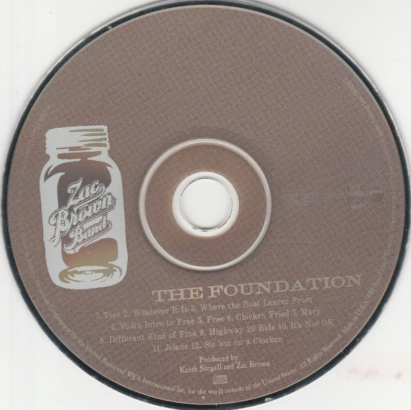 Zac Brown Band : The Foundation (CD, Album, Car)
