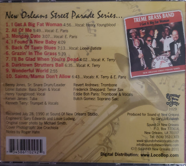 Treme Brass Band : I Got A Big Fat Woman (CD, Album, RE, RP)