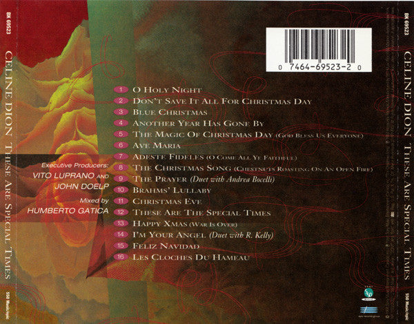 Céline Dion - These Are Special Times (CD) (VG) - Endless Media