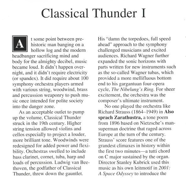 Various : Classical Thunder I (CD, Comp)