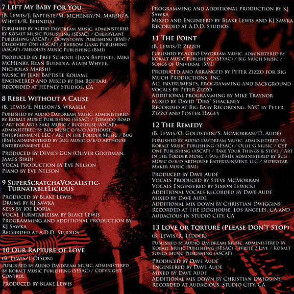 Blake Lewis - Heartbreak On Vinyl (CD) (VG) - Endless Media