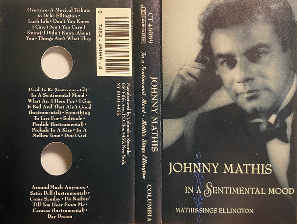 Johnny Mathis : In A Sentimental Mood: Mathis Sings Ellington (Cass, Album)
