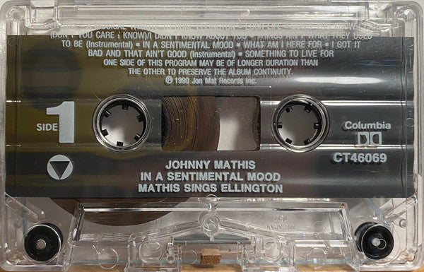 Johnny Mathis : In A Sentimental Mood: Mathis Sings Ellington (Cass, Album)